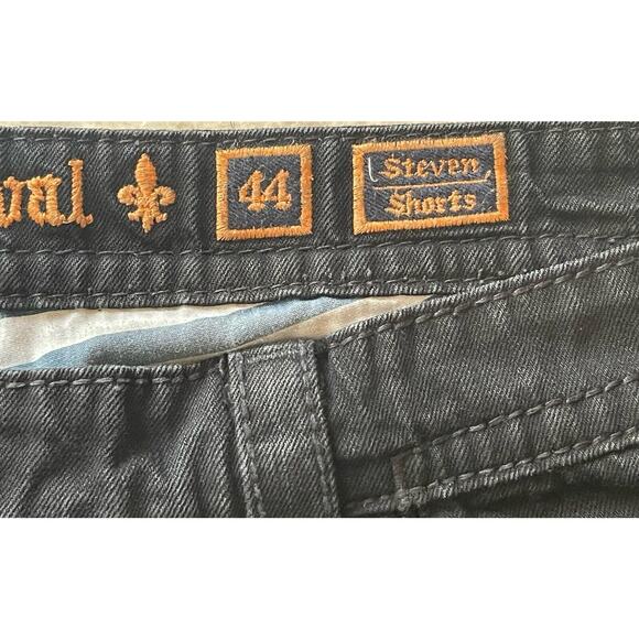 Y2K Rock Revival Embroidered Black “Steven” Straight Men’s Shorts Size 44 - Picture 7 of 8